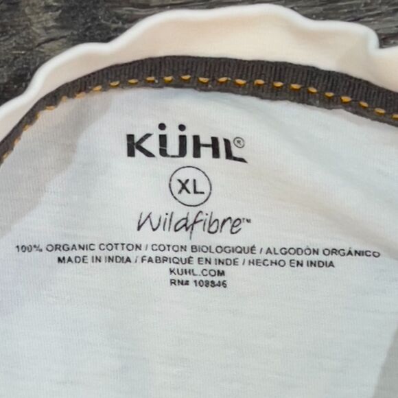 KÜHL’s MOUNTAIN LINES™ White 100% Wildfibre Klassik Fit T-shirt - Men's Size XL - Picture 6 of 10